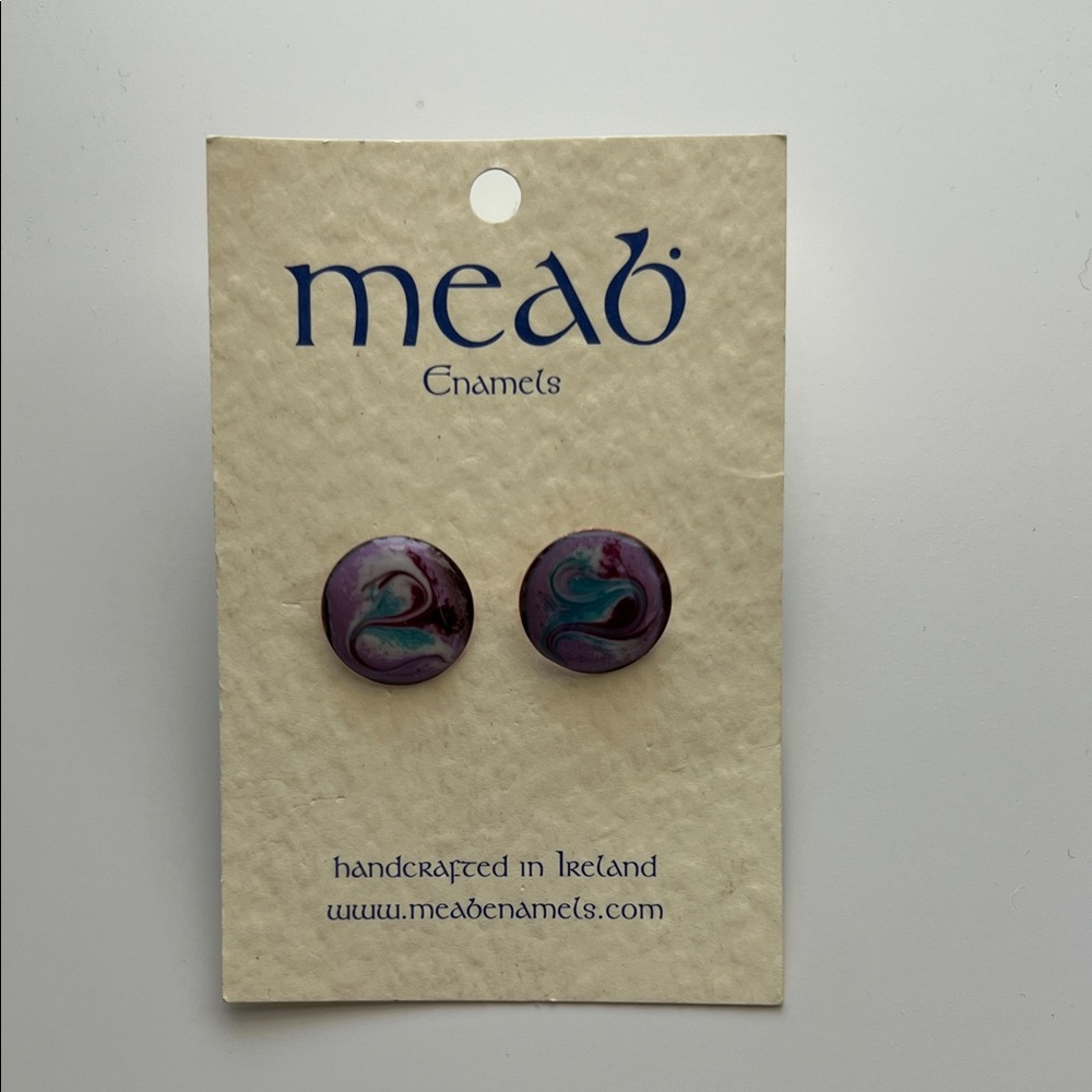 Meab O'Neill Hand Crafted in Ireland Silver Stud Earrings